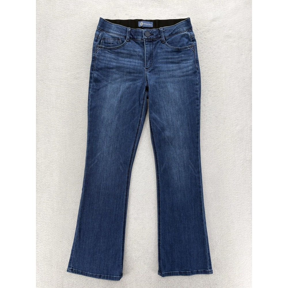 Democracy Ab Solution Itty Bitty Bootcut Jeans Womens 10 Blue Soft Stretch Denim